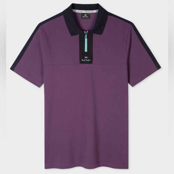 Paul Smith Other - PS Paul Smith Purple Polo Shirt with Zip Collar – Size XS